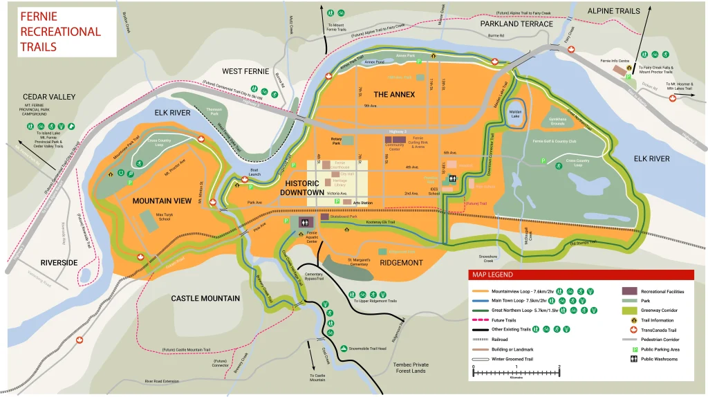 map of fernie