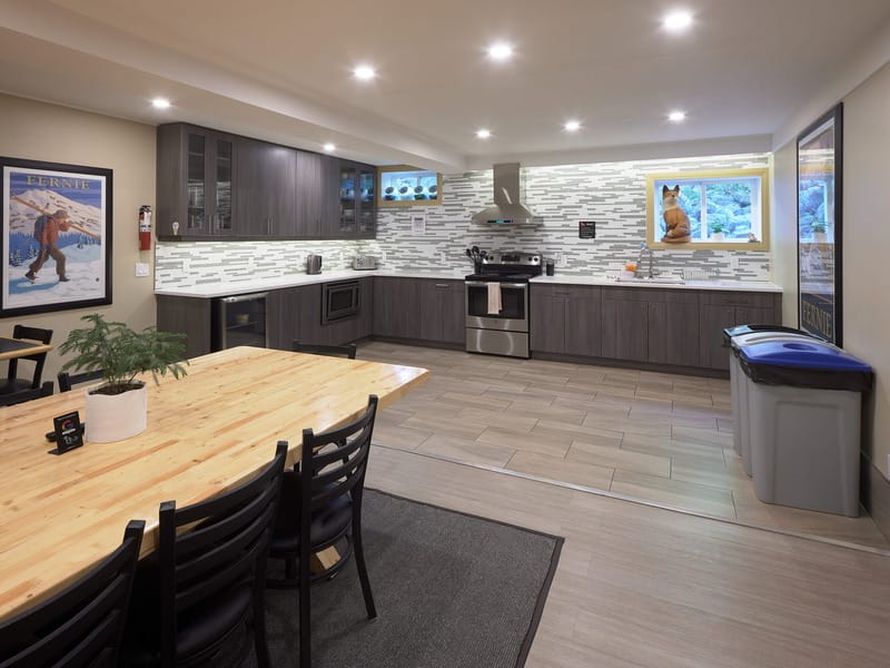 Self-Catering Kitchen at Fernie Fox Hotel 