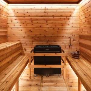 Fernie Fox Hotel sauna.